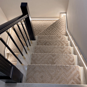 双捻楼梯地毯家用实木楼梯踏步防滑垫台阶垫免胶自粘转角定制满铺