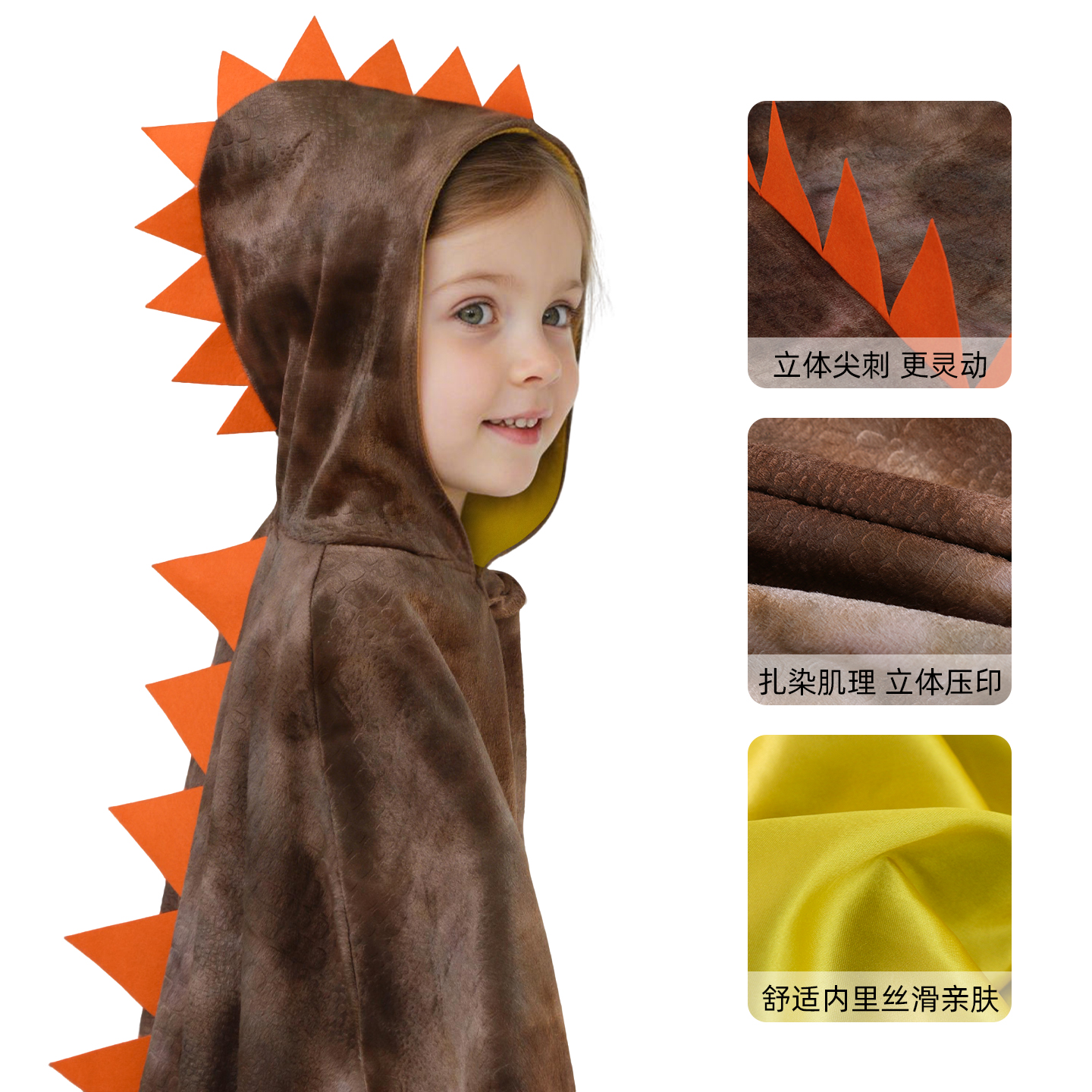 儿童恐龙斗篷霸王龙披风cos装扮