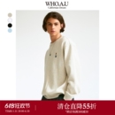 男女同款 刺绣纯色经典 2023年新款 WHOAU官方正品 卫衣WHMWD4T01U