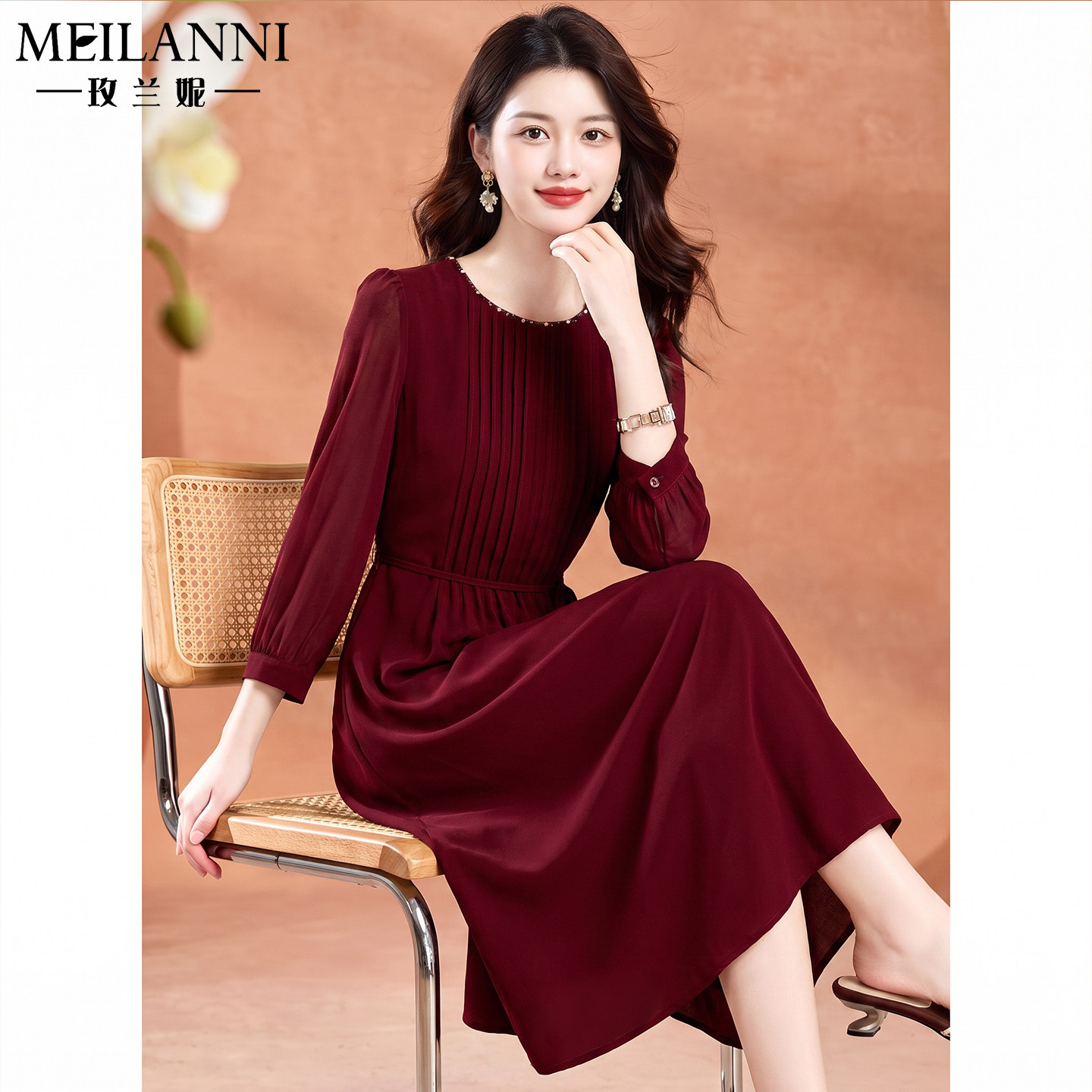 喜婆婆婚宴礼服平时可穿连衣裙