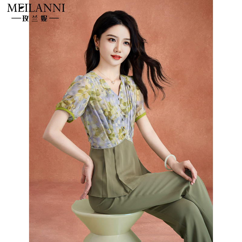 套装2026新款女装夏季时髦时尚洋气妈妈流行品牌贵夫人减龄两件套