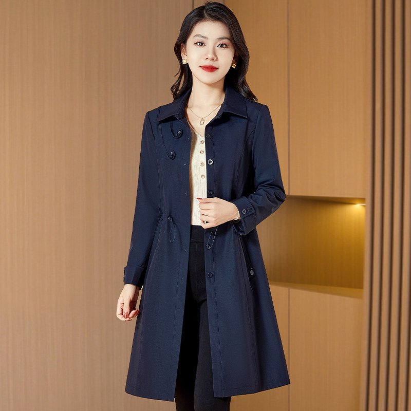 杭州意法风衣外套女士2026新款春秋高贵夫人洋气今年流行爆中长款