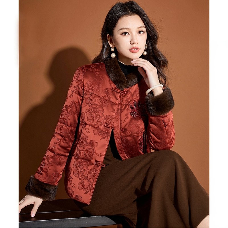 新中式国风羊毛棉袄女2026新款冬