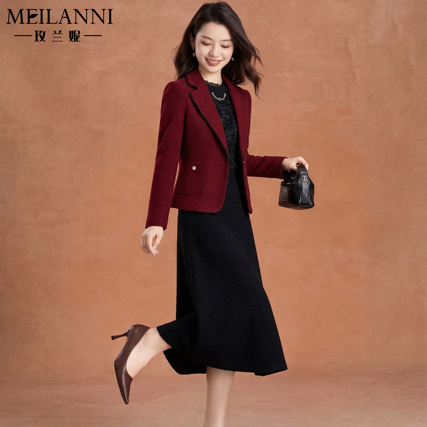 喜婆婆婚宴西装套装女春2026新款高端轻奢高级感妈妈礼服平时可穿