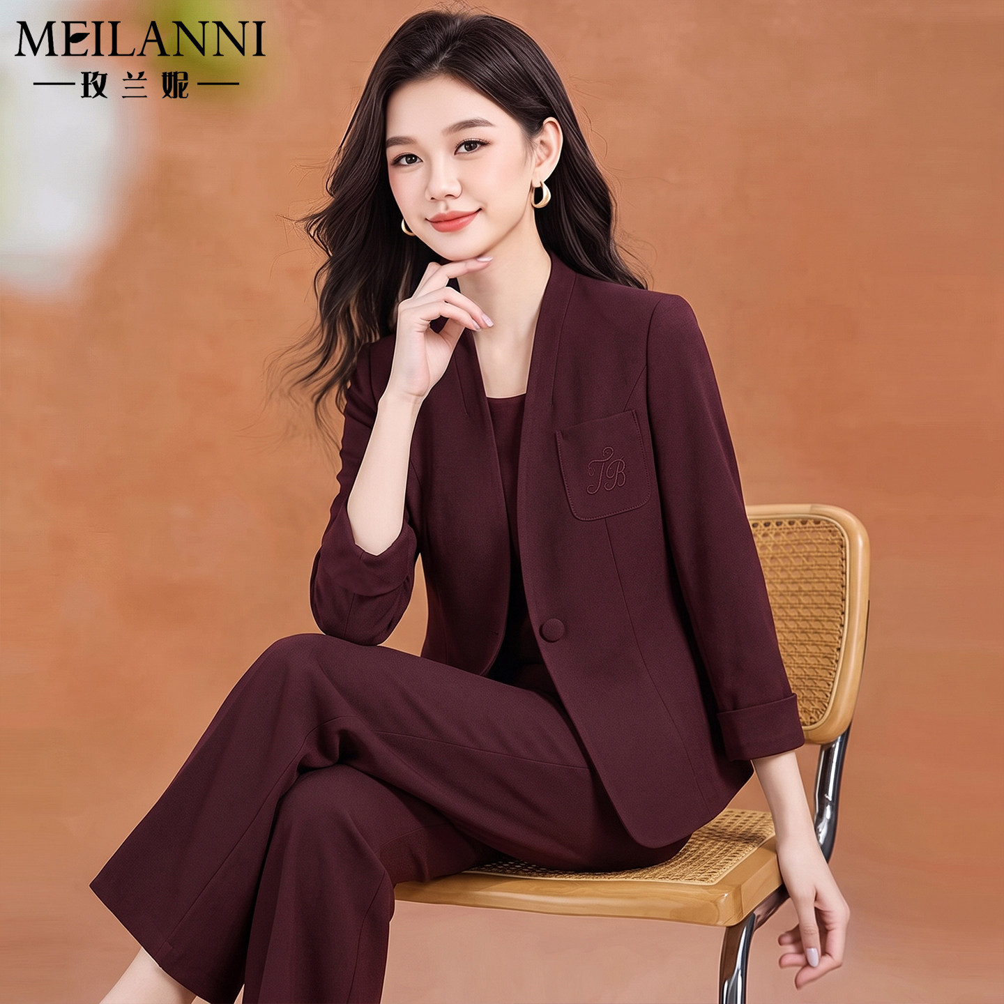 西装套装女正式场合高档高贵大牌