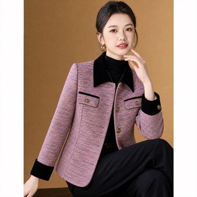 玫兰妮女装小香风短外套今年流行