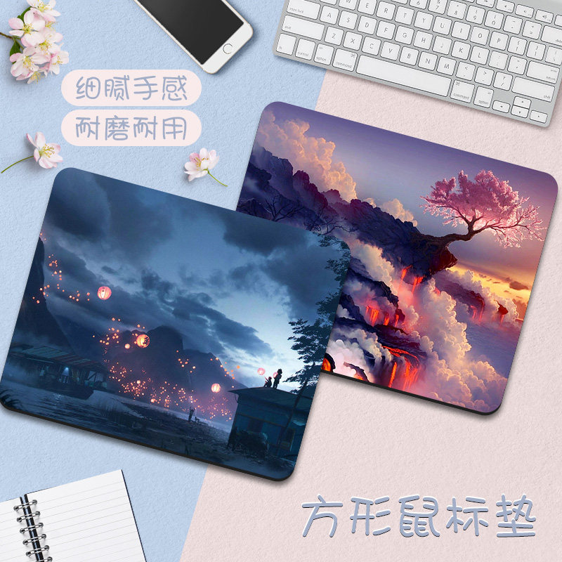 小号鼠标垫男生二次元动漫笔记本垫创意加厚游戏电竞防滑键盘垫