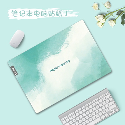 适用惠普暗影精灵乐享版电脑贴膜机械革命无界15X笔记本联想R7000P2025外壳华为MateBookGT14防刮水彩风贴纸