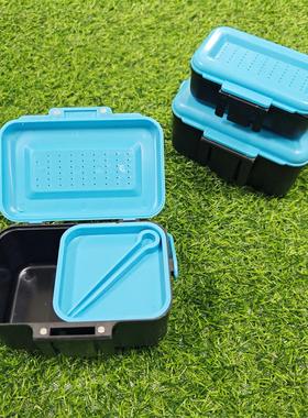 新款加厚活饵盒蚯蚓盒红虫盒鱼饵盒沙蚕盒保鲜盒钓鱼渔具垂钓用品