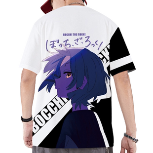 2025新款短袖T恤男孤独摇滚山田凉cos服痛衣二次元夏季薄款半截袖