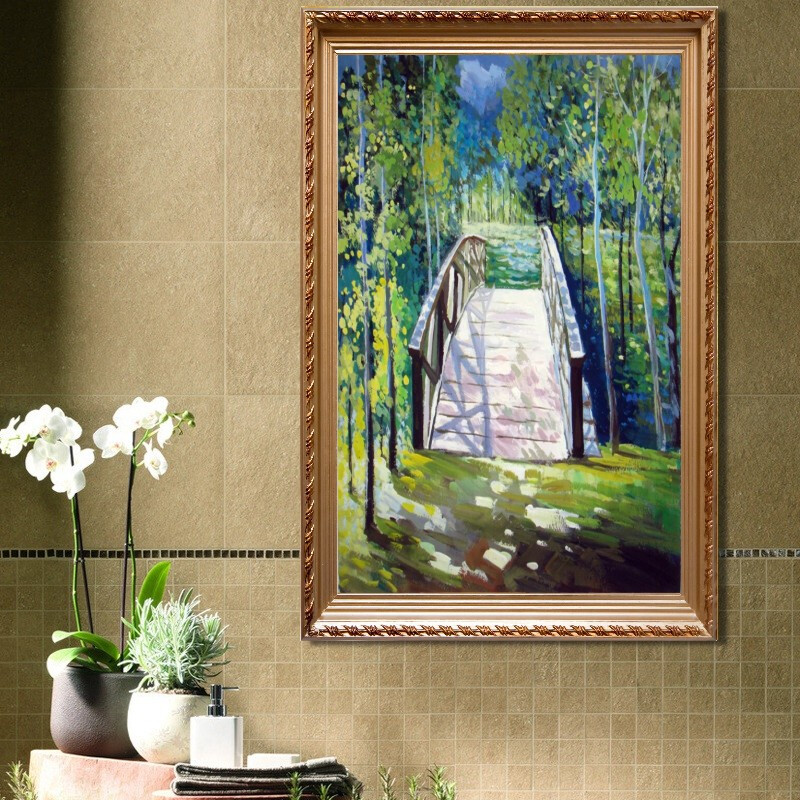 居梦坞 现代简约风景画 客厅餐厅装饰画 电视背景墙壁画玄关挂画