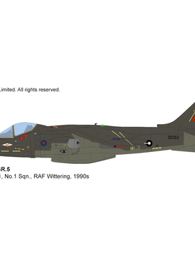 3月 HA2654 鹞式战斗机 Harrier GR.5 第1中队RAF Wittering1990s
