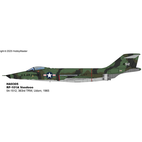 RF-101A侦察机1965年合金模型