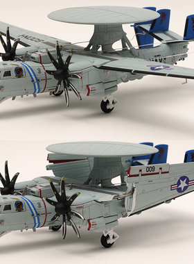 S14 1/144 E-2D预警机 VAW-121蓝色尾巴CVN68尼米兹航母2016 合金
