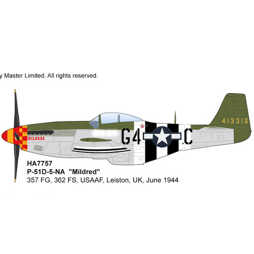 P-51D战斗机英国1944年合金