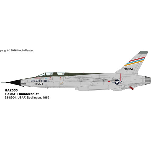 11月 HA2555 F-105F Thunderchief 63-8304, Soellingen 1965年