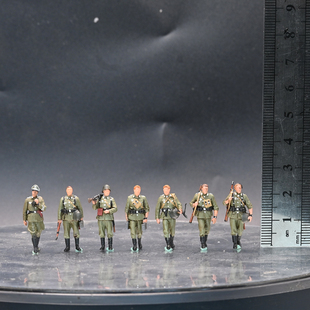 三荣 1/72 德军 行军7人组套装 可搭配场景 完成品模型