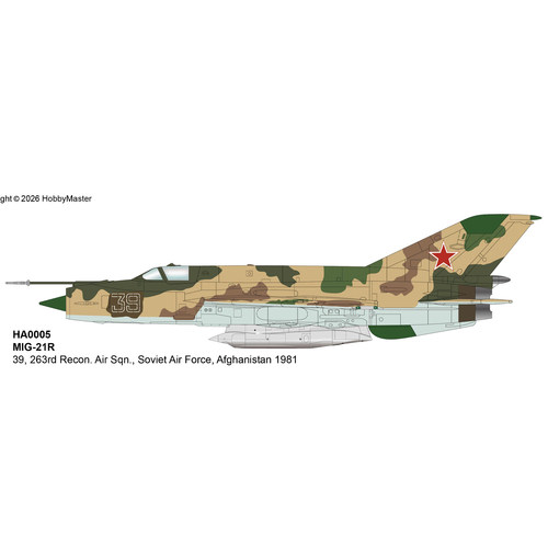 MIG-21R苏联空军阿富汗合金模型