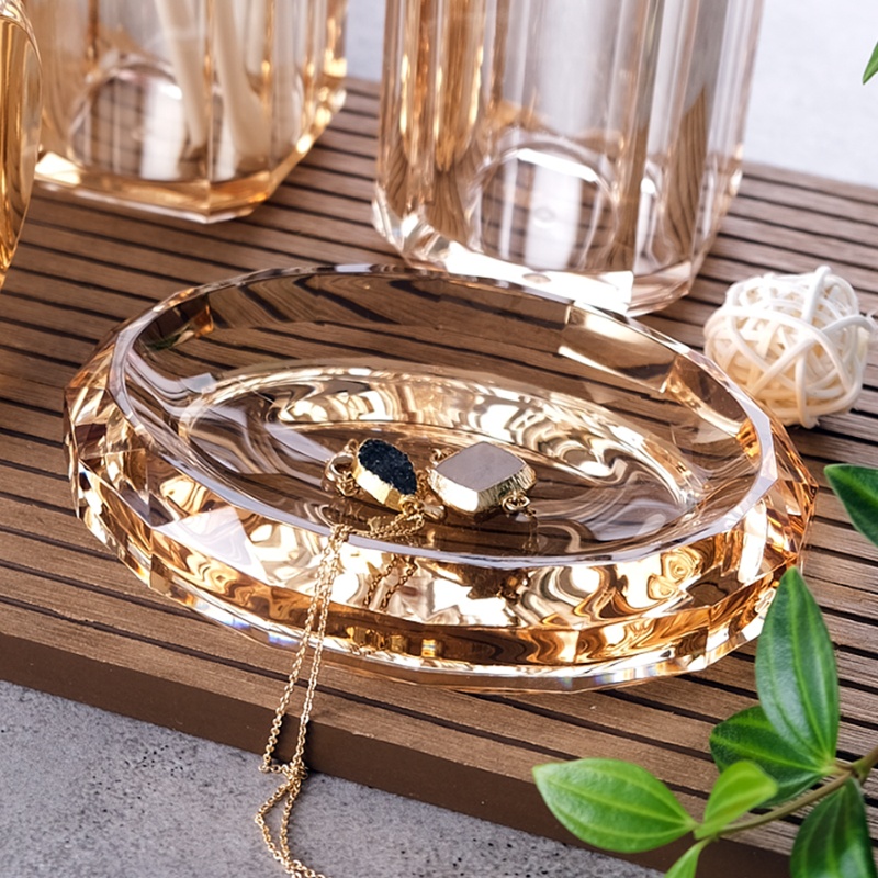 沥水皂碟香皂盒水晶质感亚克力