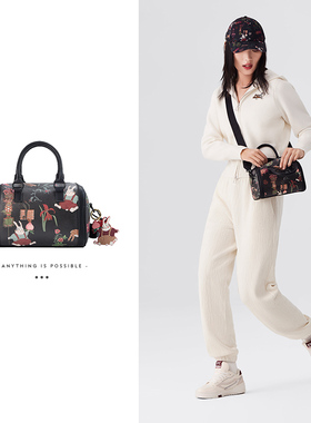 中国李宁斜挎包2023年新款日进斗系列女子运动拎包休闲包 ABDT027