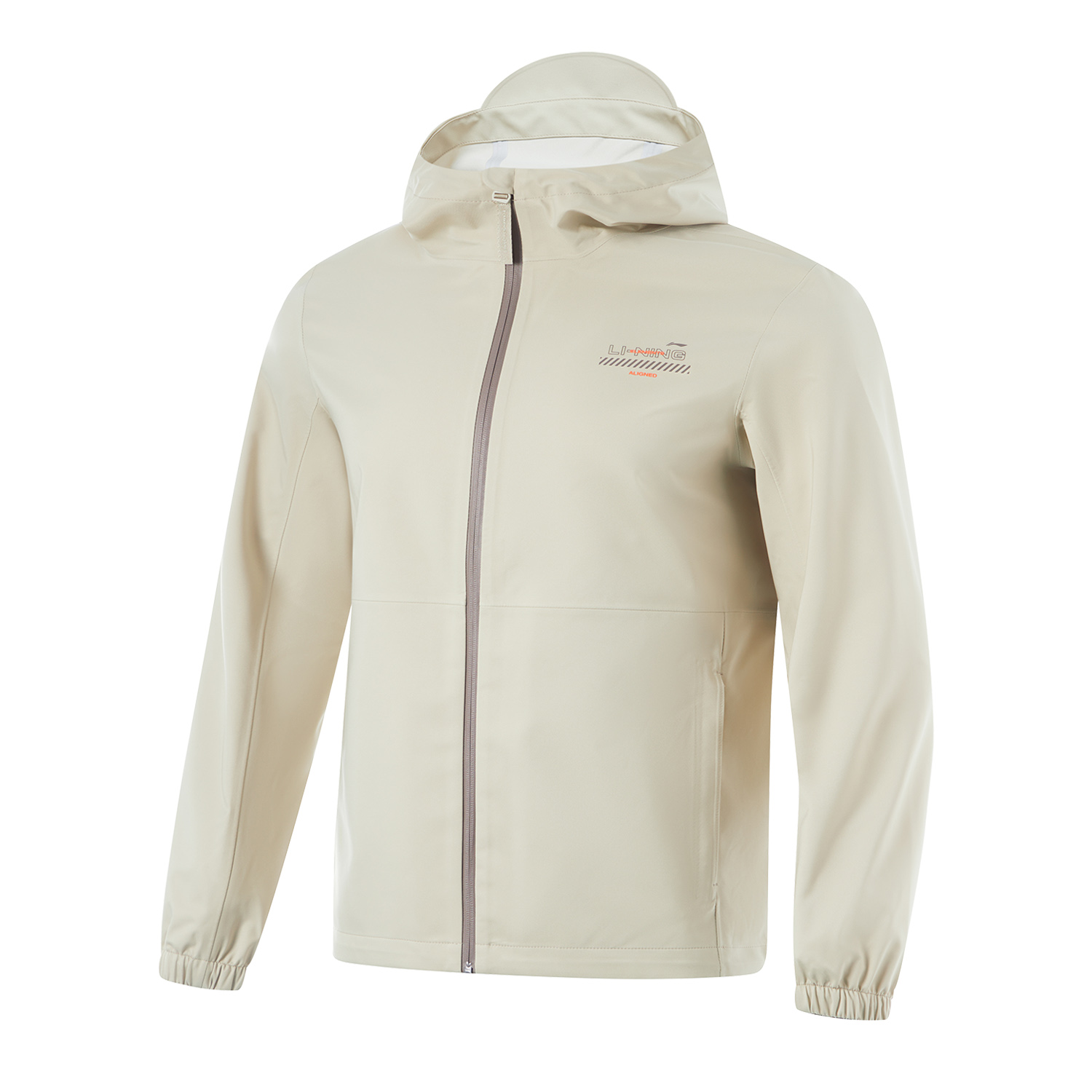 李宁健身男子连帽防风外套宽松