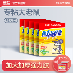 彩虹老鼠贴超强力粘鼠板家用胶粘老鼠贴一窝抓捕鼠神器端加厚正品