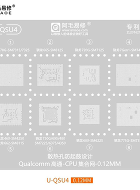 U-QSU4骁龙778G/750G/775G/7Gen1/SM7325/7450/6375/7225