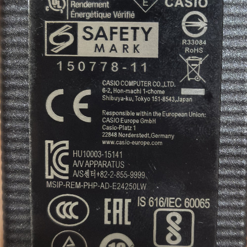 适用于CASIO卡西欧MZ-X300电子琴AD-E24250LW电源适配器24V2.5A线