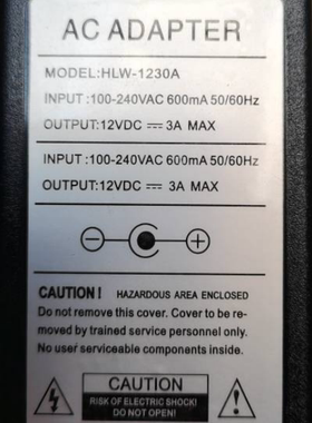 适用康佳HLW-1230A显示器电视机 电源适配器电源线12V3A