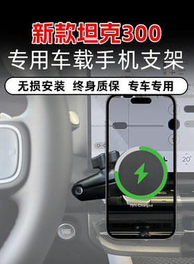 RAM车载手机支架 新款坦克300中控台螺丝借位安装 多功能手台支架