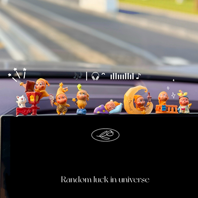 星星人车载摆件可爱萌粒