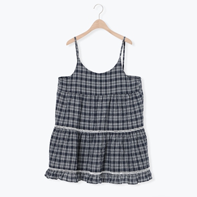 SM2甜美百搭森林系小清新可爱减龄长款外穿A字吊带背心上衣女装