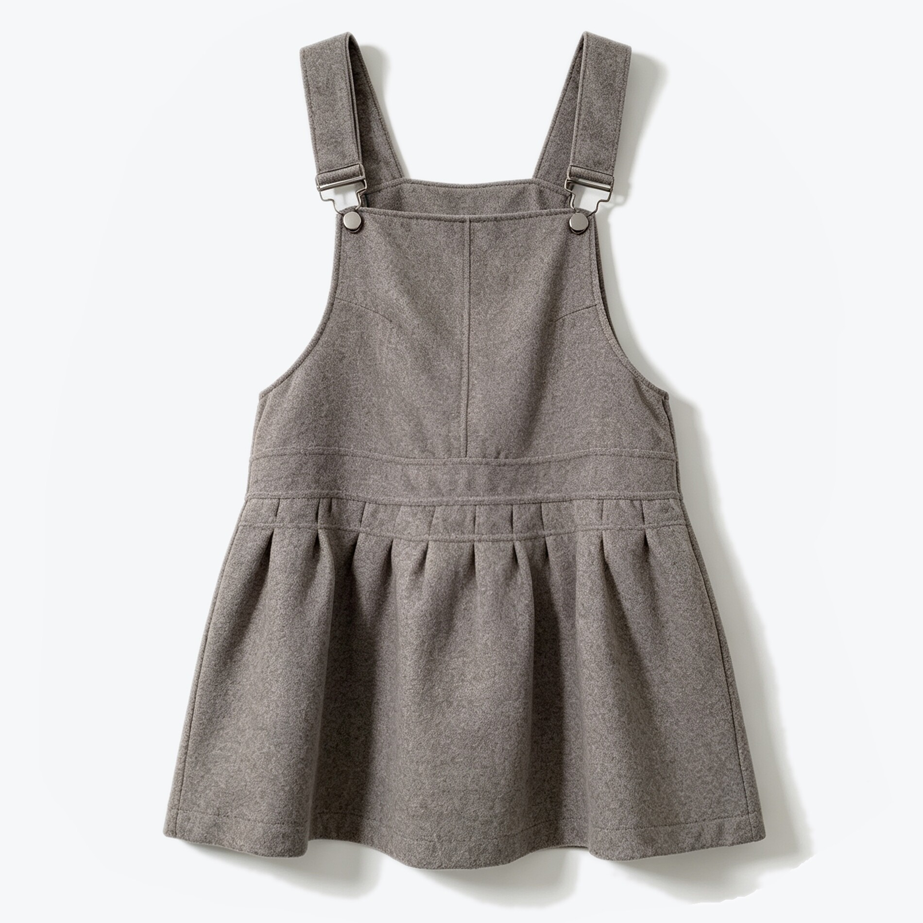 甜美小清新毛呢百搭背带牛仔裙有里衬A字连衣裙短裙女装