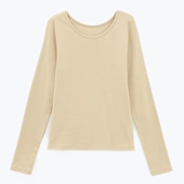 百搭弹性纯棉T恤上衣女装 GR甜美马卡龙色基础款 套头圆领长袖