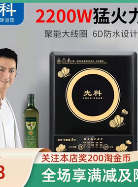 先科家用电磁炉大功率新款触屏调温定时煲汤火锅炒菜炖奶煎炸