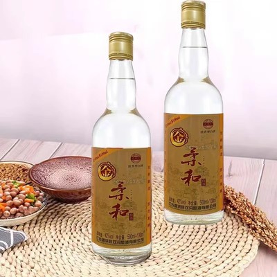 600ml金柔和浓香型纯粮白酒柔和型42度光瓶白酒双沟酿酒有限公司