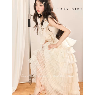 春日宴 15新品 蕾丝蛋糕层叠长裙 Didi繁花贝壳3 Lazy