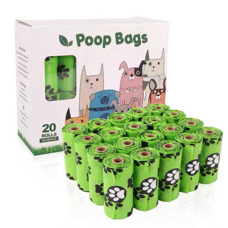 Dog Poop Bag Biodegradable Leak Proof Green Dog Waste Bags