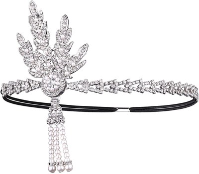 1920s flapper GATSBY CHARLESTON headband accessories props