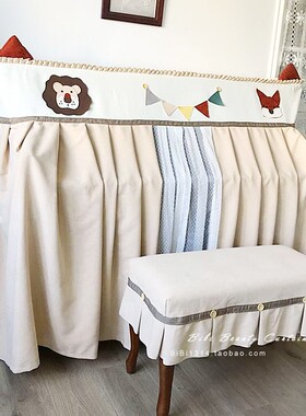 马小萌原创新品北欧米色狮子立体耳朵卡通钢琴防尘罩全罩半罩定制