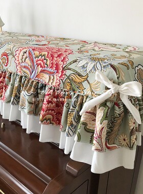 孤品清仓美式风格蕾丝防尘半罩全罩钢琴罩钢琴盖巾钢琴套仅1套