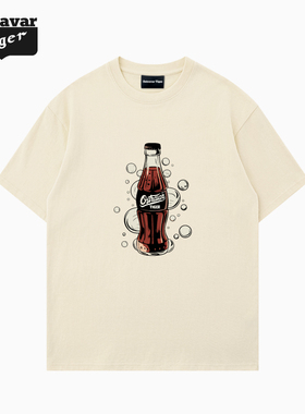 Ostravar Tige男女款手绘百搭印花情侣装潮牌ins短袖美式复古T恤