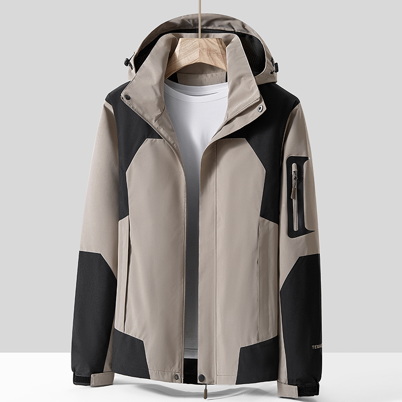 simboo冲锋衣单层风衣保暖