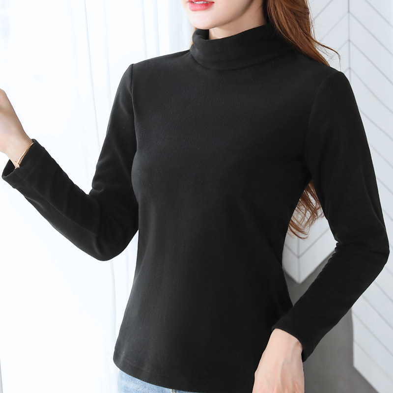 simboo信步高领潮牌保暖绒修身