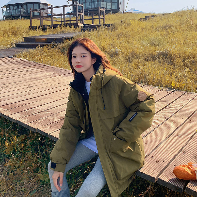 登山棉服女短款2024年新款冬季韩版工装派克服宽松休闲冲锋衣外套
