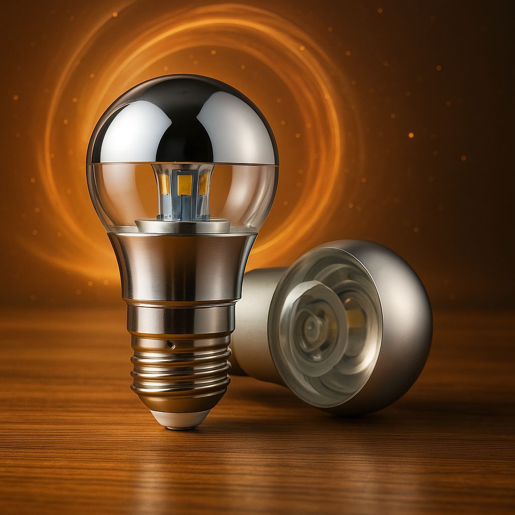 金银半电镀爱迪生灯丝LED无影镜面反射创意氛围灯泡个性装饰E27