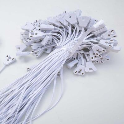 T8荧光灯日光灯LED灯管广告灯箱线灯脚插头接头连接线30/120cm150