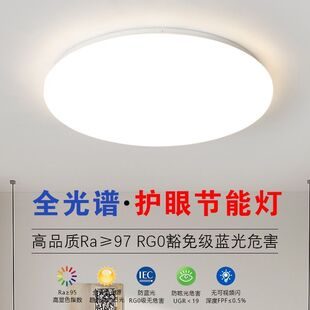 LED圆形超大吸顶灯客厅教室工作室大型1米1.2米吸顶灯简约大气