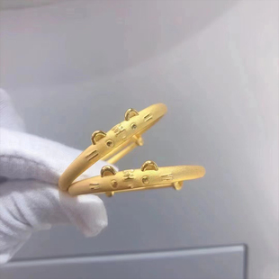 深圳水贝足金999儿童金手镯满月礼黄金手镯宝宝周岁礼纯金镯子