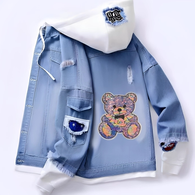 韩系潮牌高级感超好看牛仔外套男女春秋新爆款初高中学生洋气上衣
